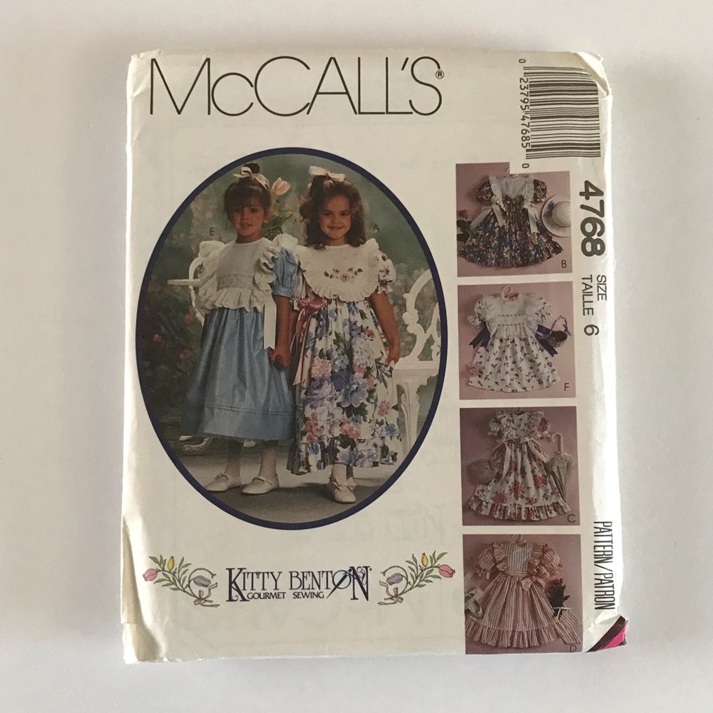 🧵3for12🧵 VTG McCall’s Pattern 4768 Child’s Dress